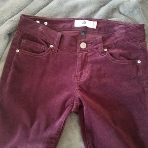 Cabi Purple Womens Skinny Corduroy Pants # 3197
